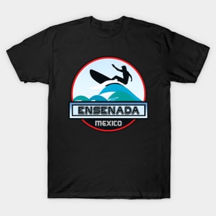 Surfing Ensenada Mexico Surf Surfer Surfboard Boogie Board Mx T-Shirt